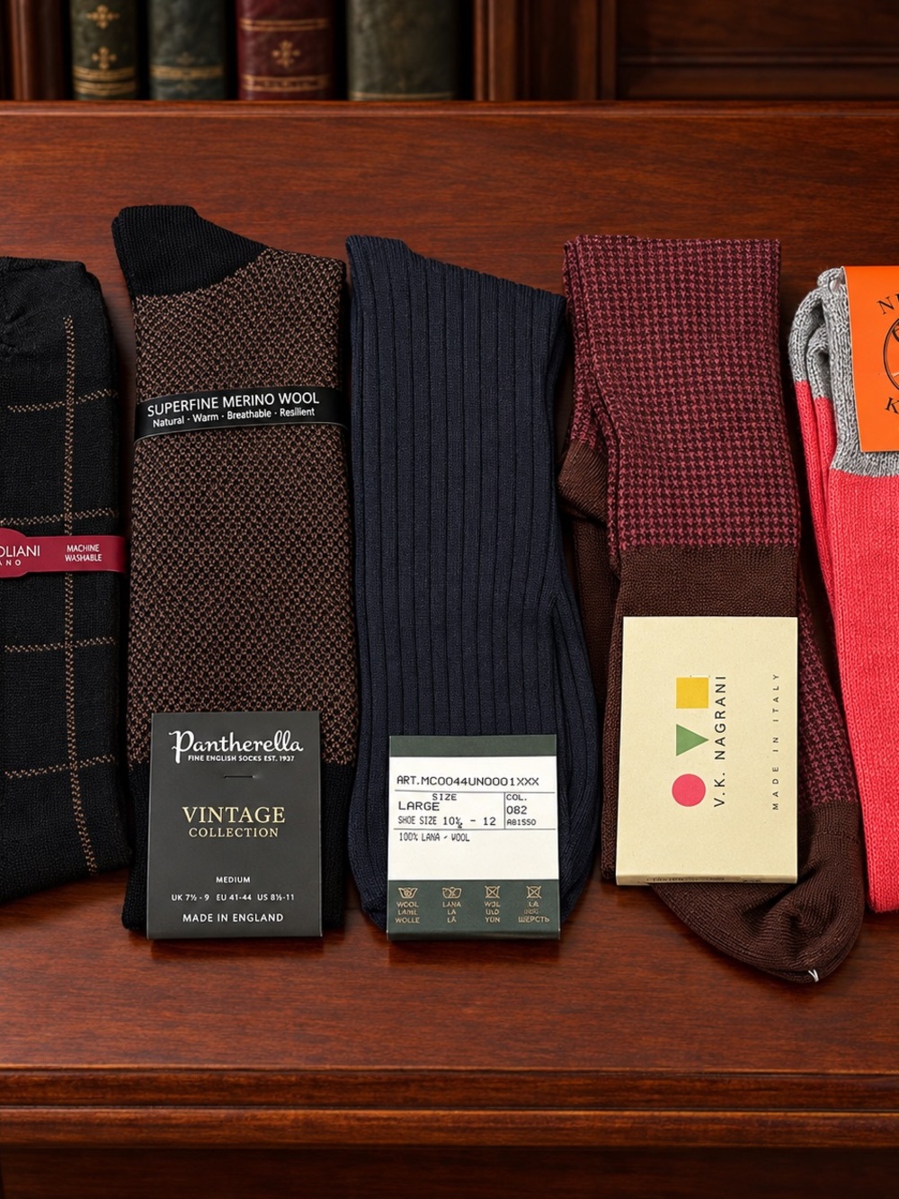 Marcoliani, Pantherella, V.K. Nagrani, Nigel Knox - Luxury Socks (NWT)